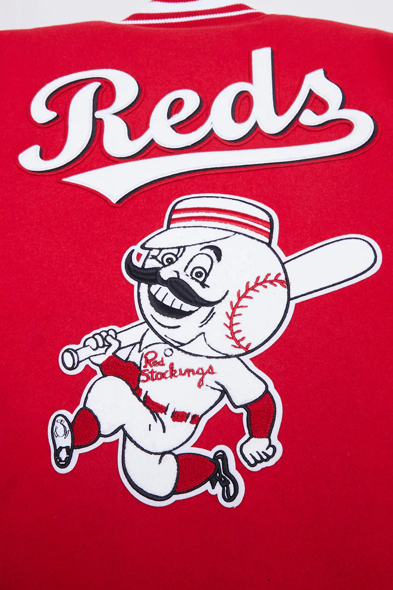 MLB CINCINNATI REDS RETRO CLASSIC MEN'S RIB WOOL VARSITY JACKET