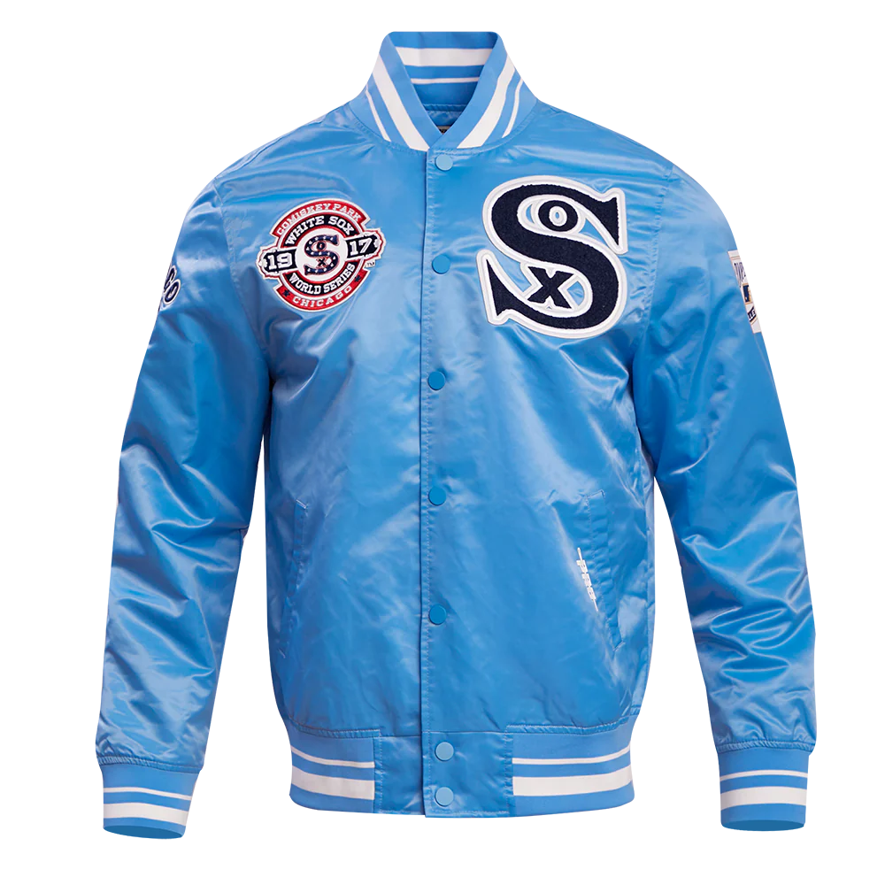 MLB CHICAGO WHITE SOX RETRO CLASSIC MEN'S RIB SATIN JACKET