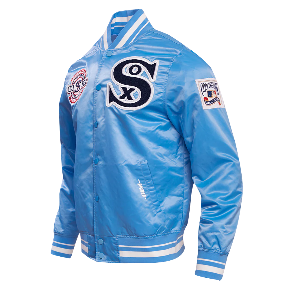 MLB CHICAGO WHITE SOX RETRO CLASSIC MEN'S RIB SATIN JACKET