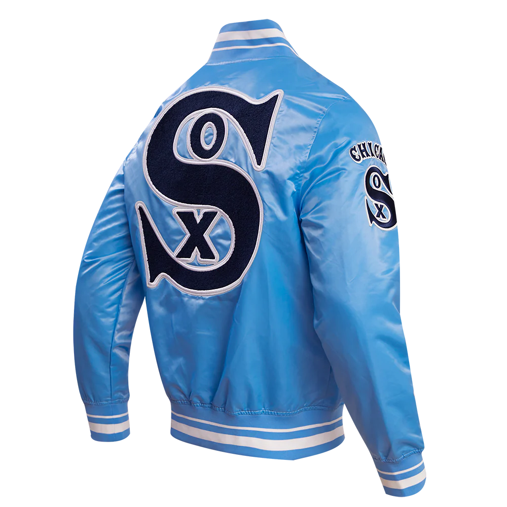 MLB CHICAGO WHITE SOX RETRO CLASSIC MEN'S RIB SATIN JACKET
