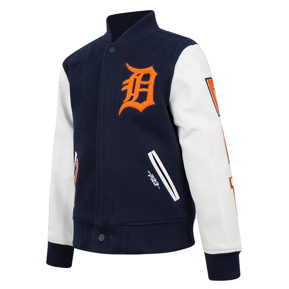 MLB DETROIT TIGERS CLASSIC BIG BOYS WOOL VARSITY JACKET