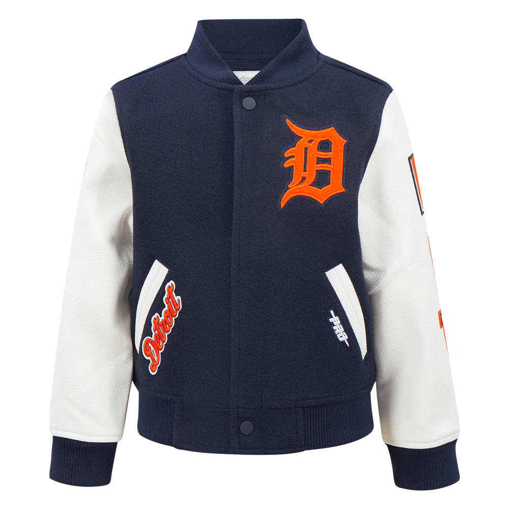 MLB DETROIT TIGERS CLASSIC LITTLE BOYS WOOL VARSITY JACKET