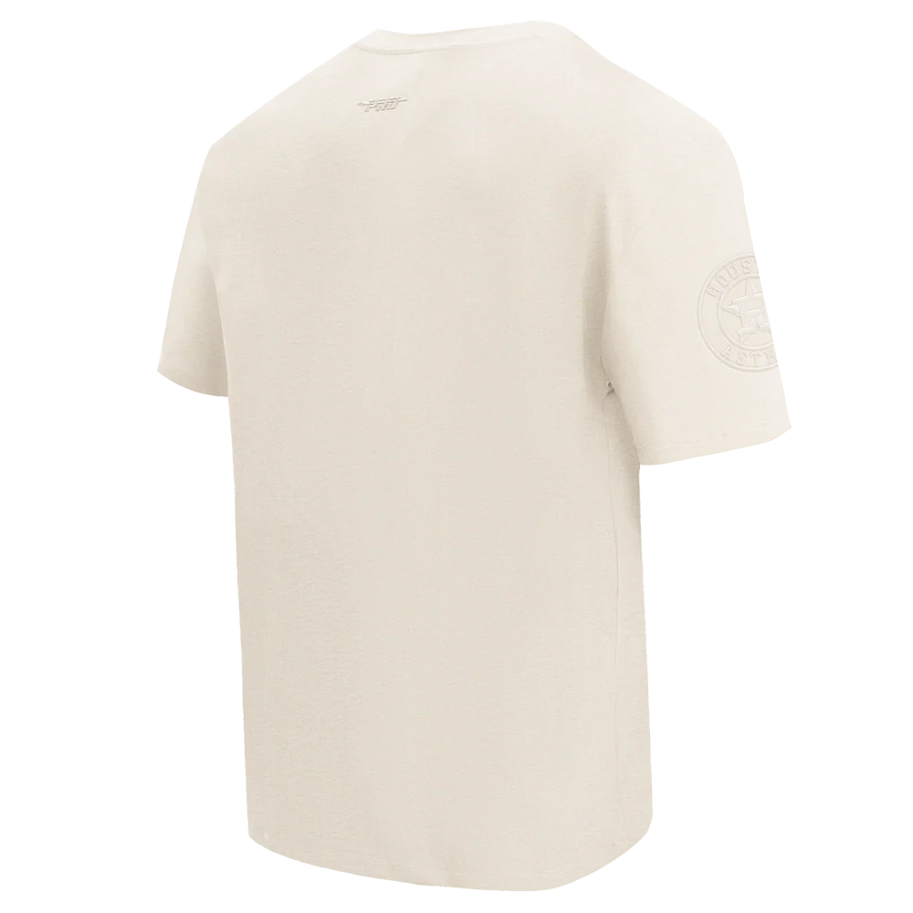 MLB HOUSTON ASTROS NEUTRAL COTTON JERSEY DROP SHOULDER TOP