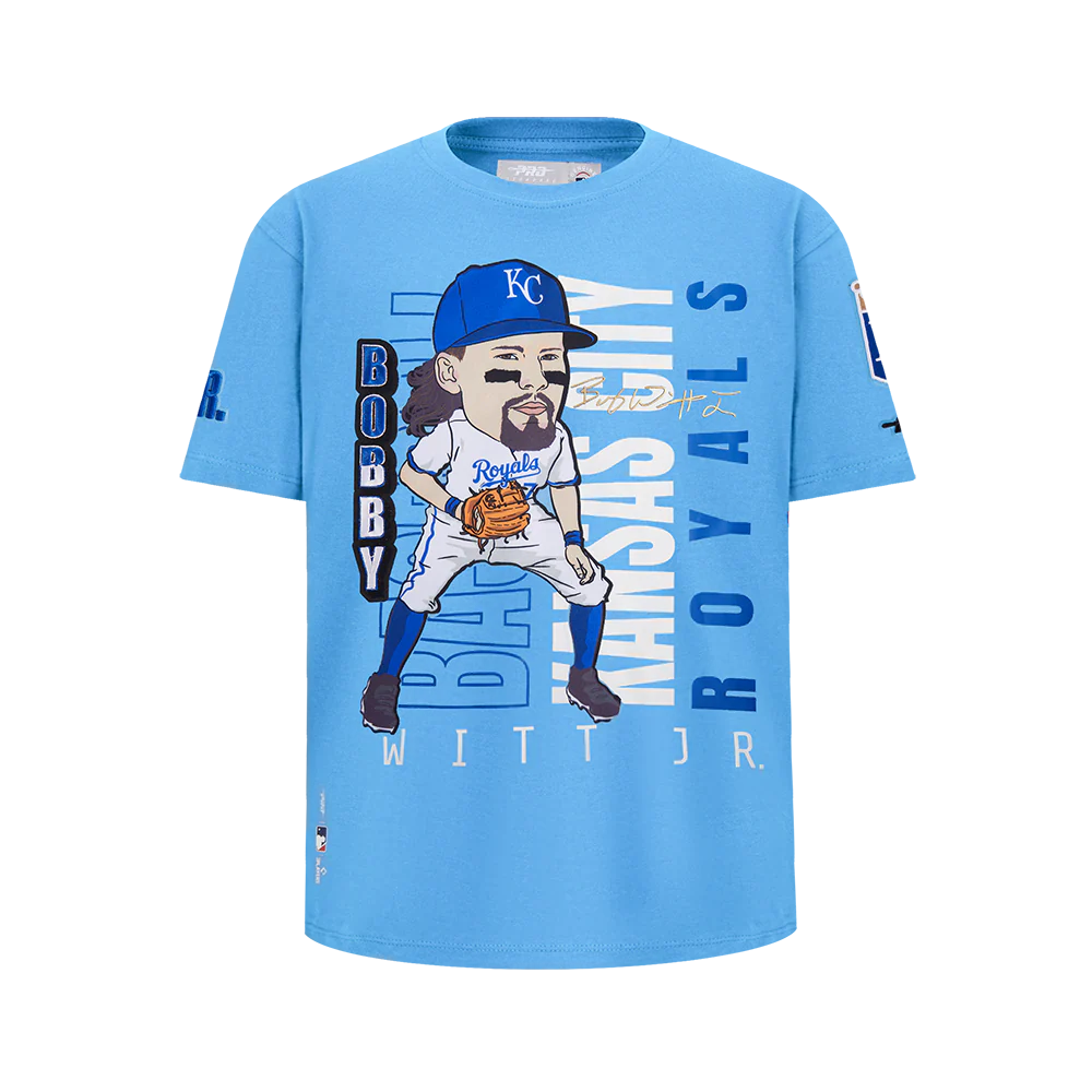 MLB KANSAS CITY ROYALS BOBBY WITT JR. #7 REMIX AVATAR BIG BOYS SHORT SLEEVE TOP