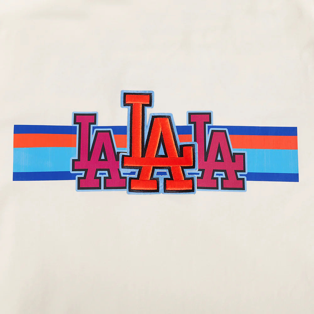 MLB LOS ANGELES DODGERS RETRO STRIPER MEN'S SINGLE JERSEY TOP