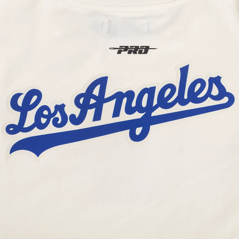 MLB LOS ANGELES DODGERS RETRO STRIPER MEN'S SINGLE JERSEY TOP