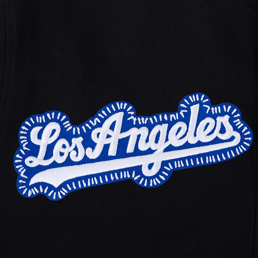 MLB LOS ANGELES DODGERS DIY PICK STITCH MEN'S DOUBLE KNIT SHORT SLEEVE JACKET