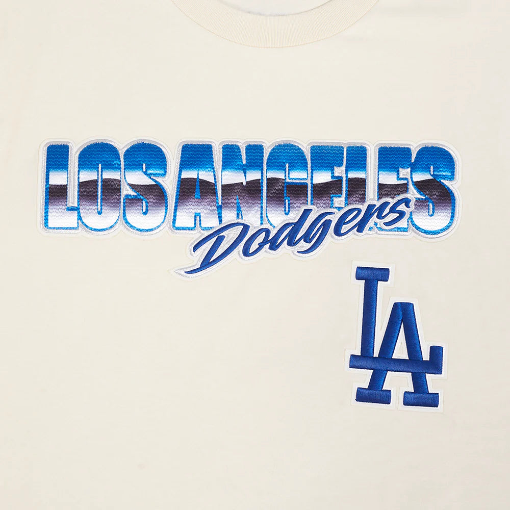 MLB LOS ANGELES DODGERS CHROME MEN'S COTTON JERSEY DROP SHOULDER TOP