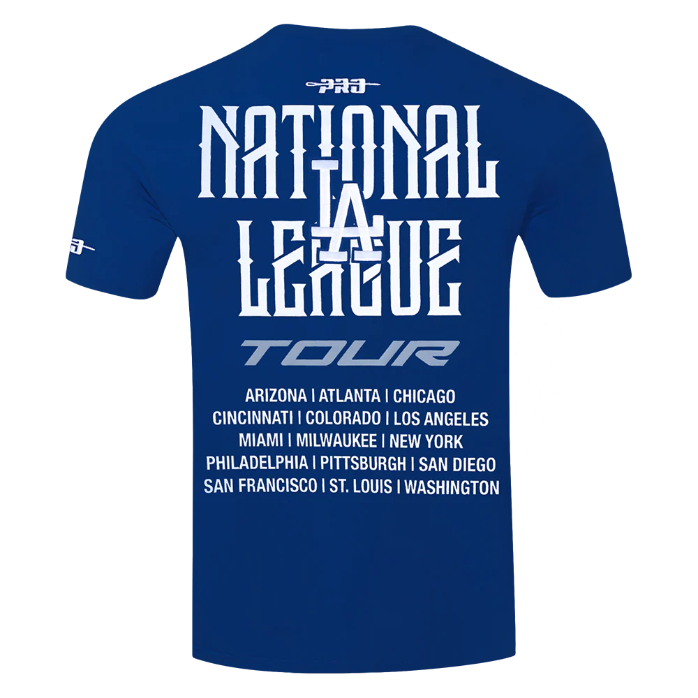 MLB LOS ANGELES DODGERS CITY TOUR 2.0 MEN'S COTTON JERSEY DROP SHOULDER TOP