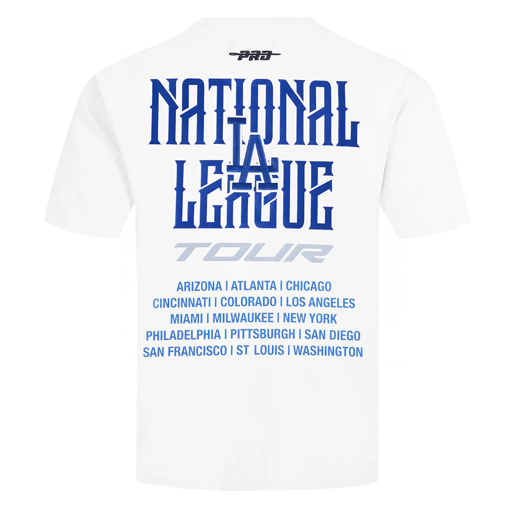 MLB LOS ANGELES DODGERS CITY TOUR 2.0 MEN'S COTTON JERSEY DROP SHOULDER TOP