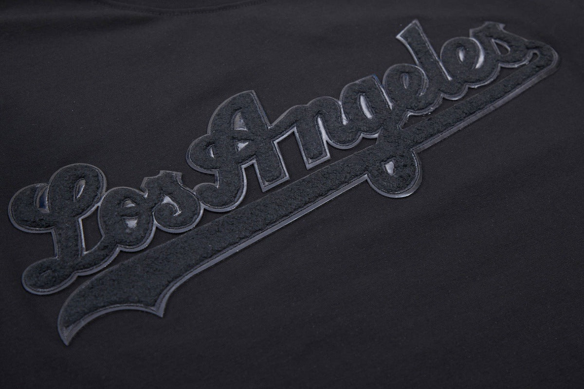 MLB LOS ANGELES DODGERS TRIPLE BLACK LOGO PRO TEAM MEN'S TOP