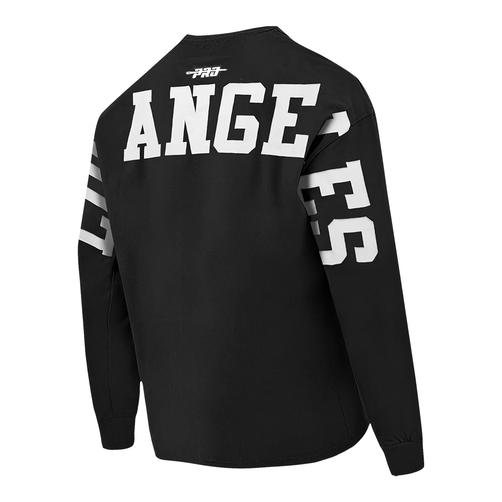 MLB LOS ANGELES DODGERS WINGSPAN MEN'S DROP SHOULDER LS TEE V2