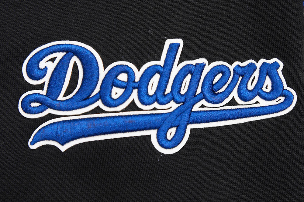 MLB LOS ANGELES DODGERS SCRIPT TAIL MEN'S RIB FLEECE PULLOVER HOODIE