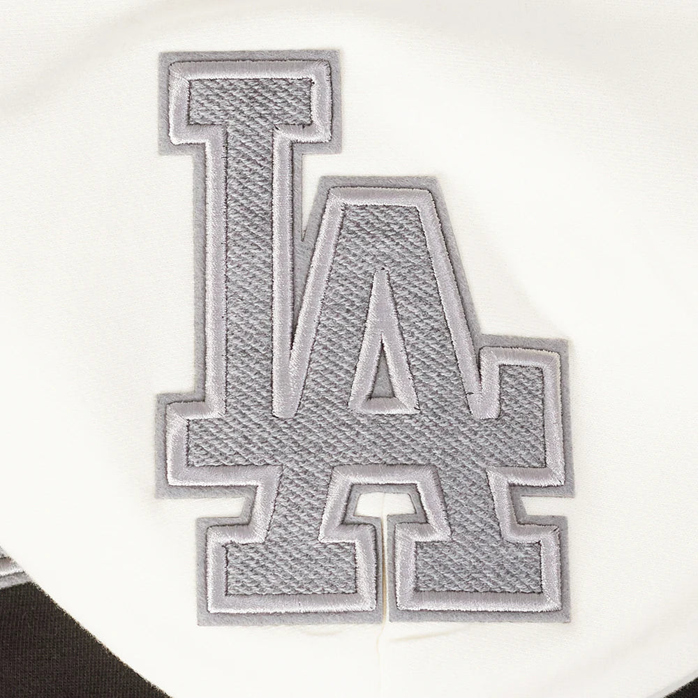 MLB LOS ANGELES DODGERS REVERSE FRENCH TERRY MEN'S COLORBLOCK FLEECE PULLOVER HOODIE