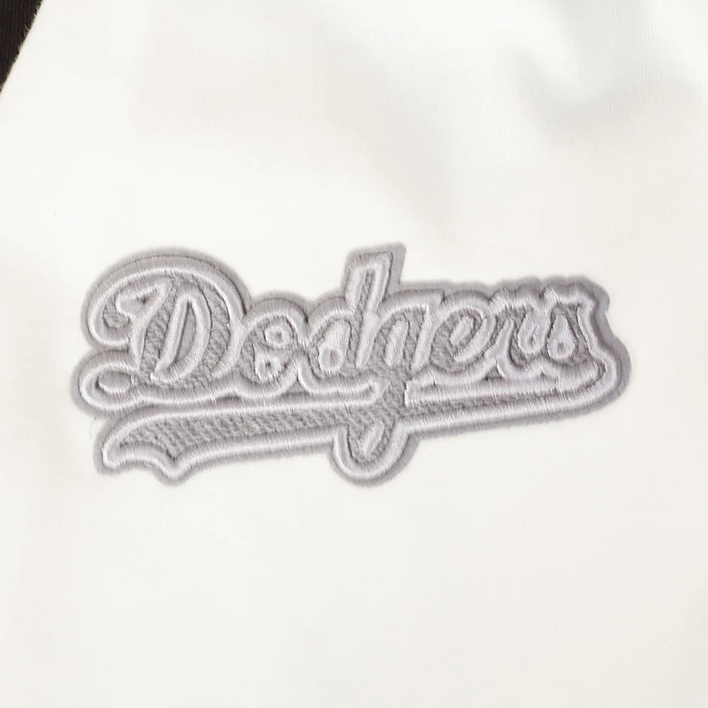 MLB LOS ANGELES DODGERS REVERSE FRENCH TERRY MEN'S COLORBLOCK FLEECE PULLOVER HOODIE