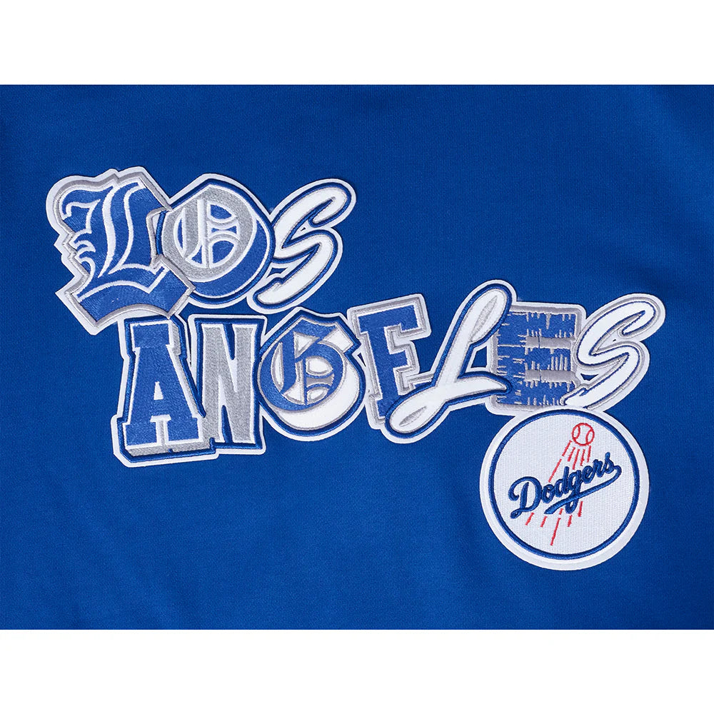 MLB LOS ANGELES DODGERS CITY RANSOM MEN'S RIB FLEECE PULLOVER HOODIE