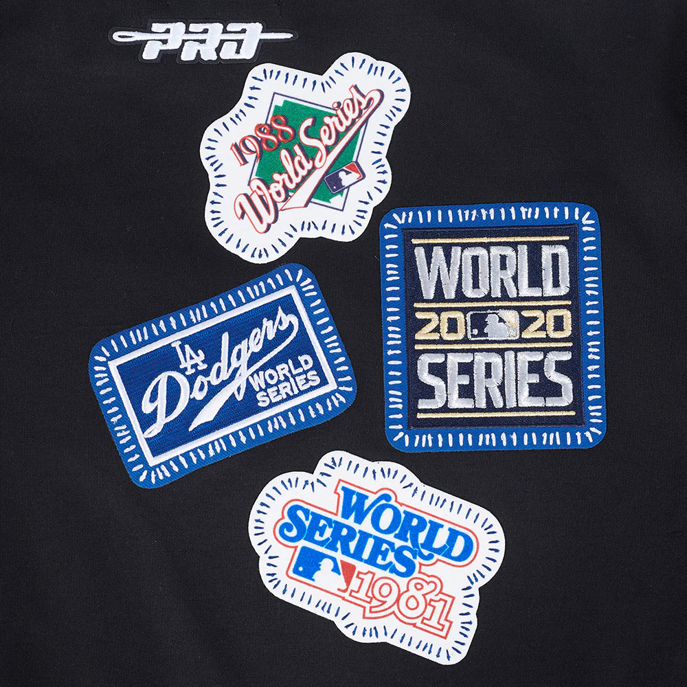 MLB LOS ANGELES DODGERS DIY PICK STITCH MEN'S DOUBLE KNIT PULLOVER HOODIE