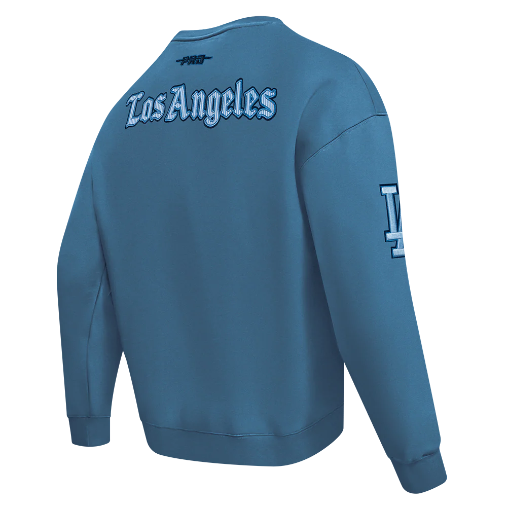 MLB LOS ANGELES DODGERS COUNTRY CLUB MEN'S DROP SHOULDER FLEECE CREWNECK