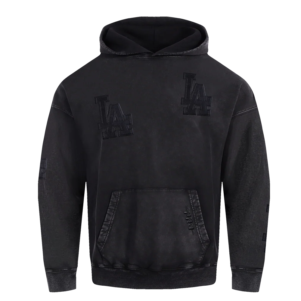 MLB LOS ANGELES DODGERS WASHED VANGUARD MEN'S ENZYME WASH DROP SHOULDER