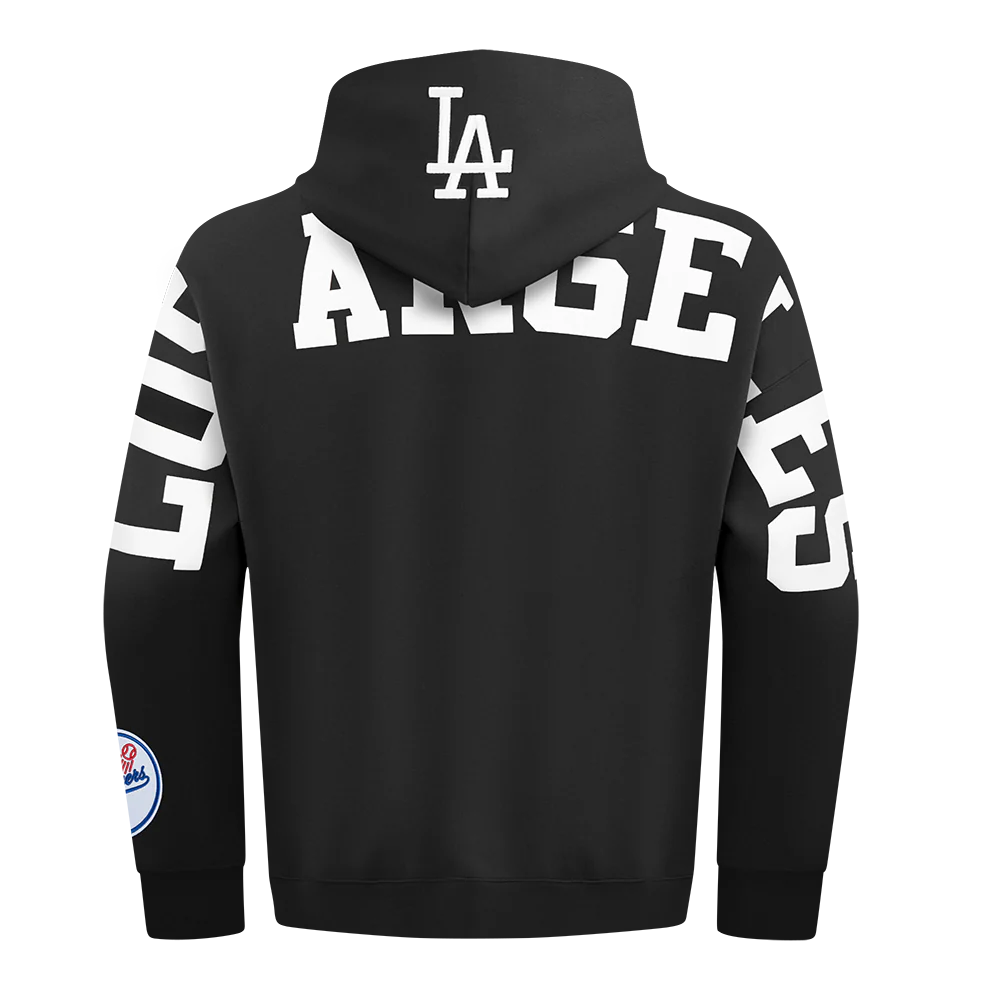 MLB LOS ANGELES DODGERS WINGSPAN MEN'S DROP SHOULDER FLC PO HOODIE V