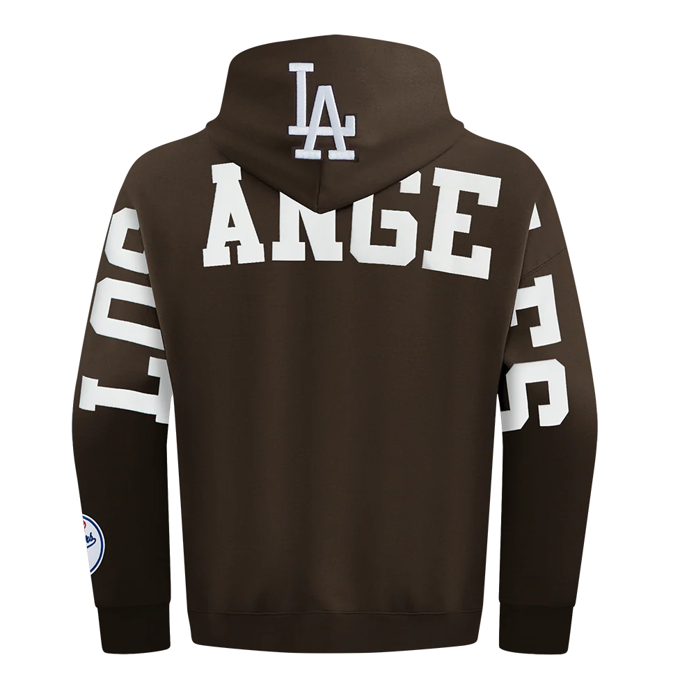 MLB LOS ANGELES DODGERS WINGSPAN MEN'S DROP SHOULDER FLC PO HOODIE V2