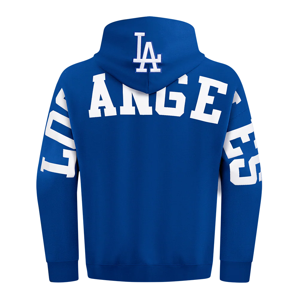 MLB LOS ANGELES DODGERS WINGSPAN MEN'S DROP SHOULDER FLC PO HOODIE V