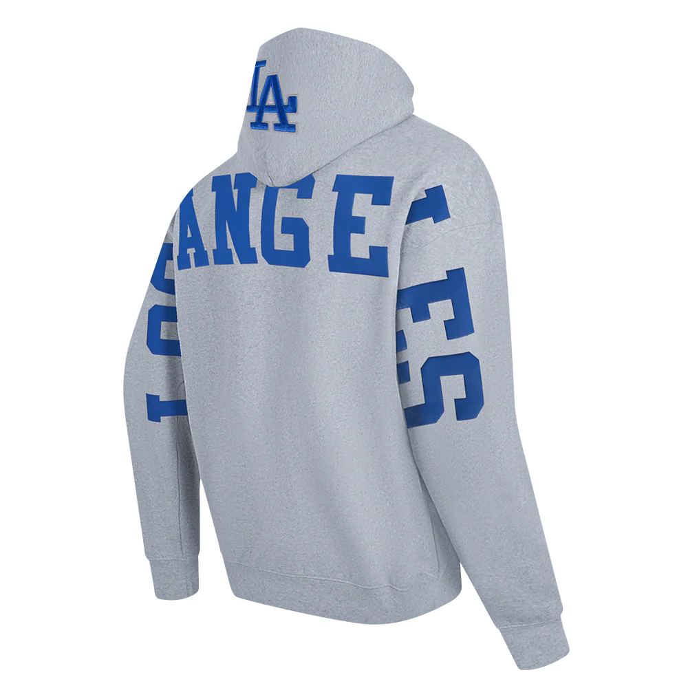 MLB LOS ANGELES DODGERS WINGSPAN MEN'S DROP SHOULDER FLC PO HOODIE V2