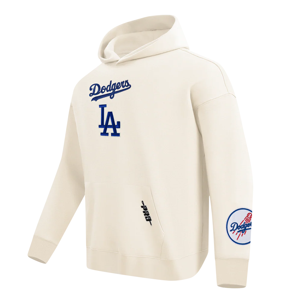 MLB LOS ANGELES DODGERS WINGSPAN MEN'S DROP SHOULDER FLC PO HOODIE V