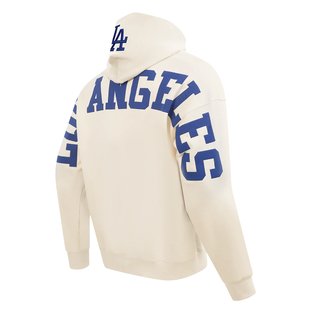 MLB LOS ANGELES DODGERS WINGSPAN MEN'S DROP SHOULDER FLC PO HOODIE V