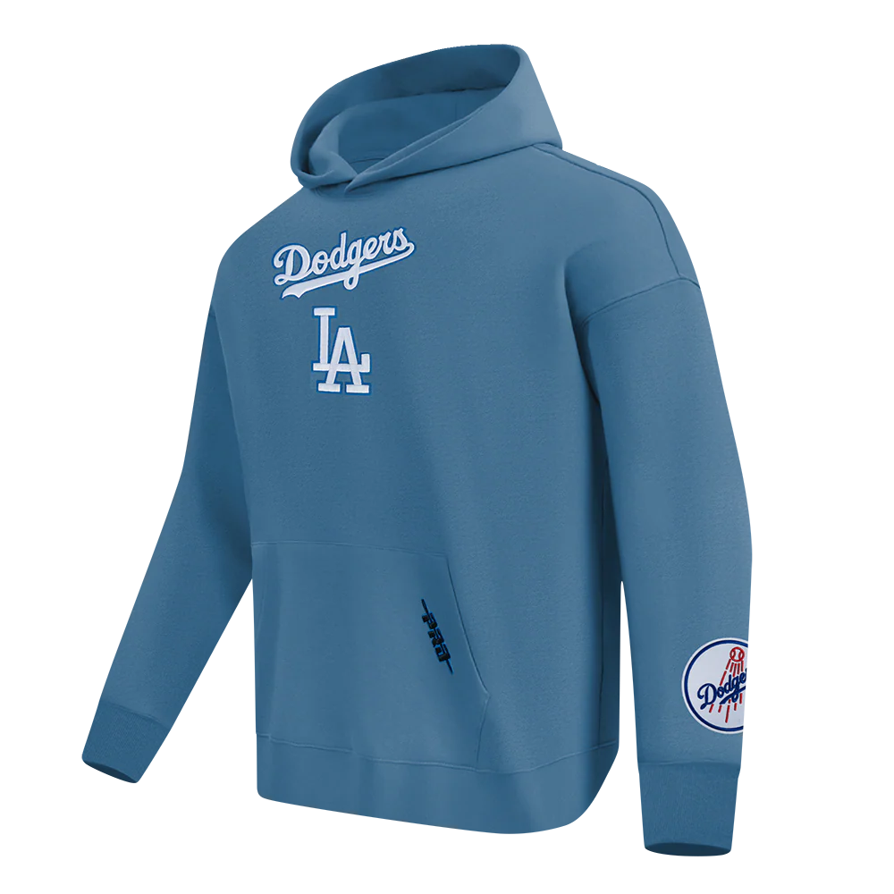 MLB LOS ANGELES DODGERS WINGSPAN MEN'S DROP SHOULDER FLC PO HOODIE V2