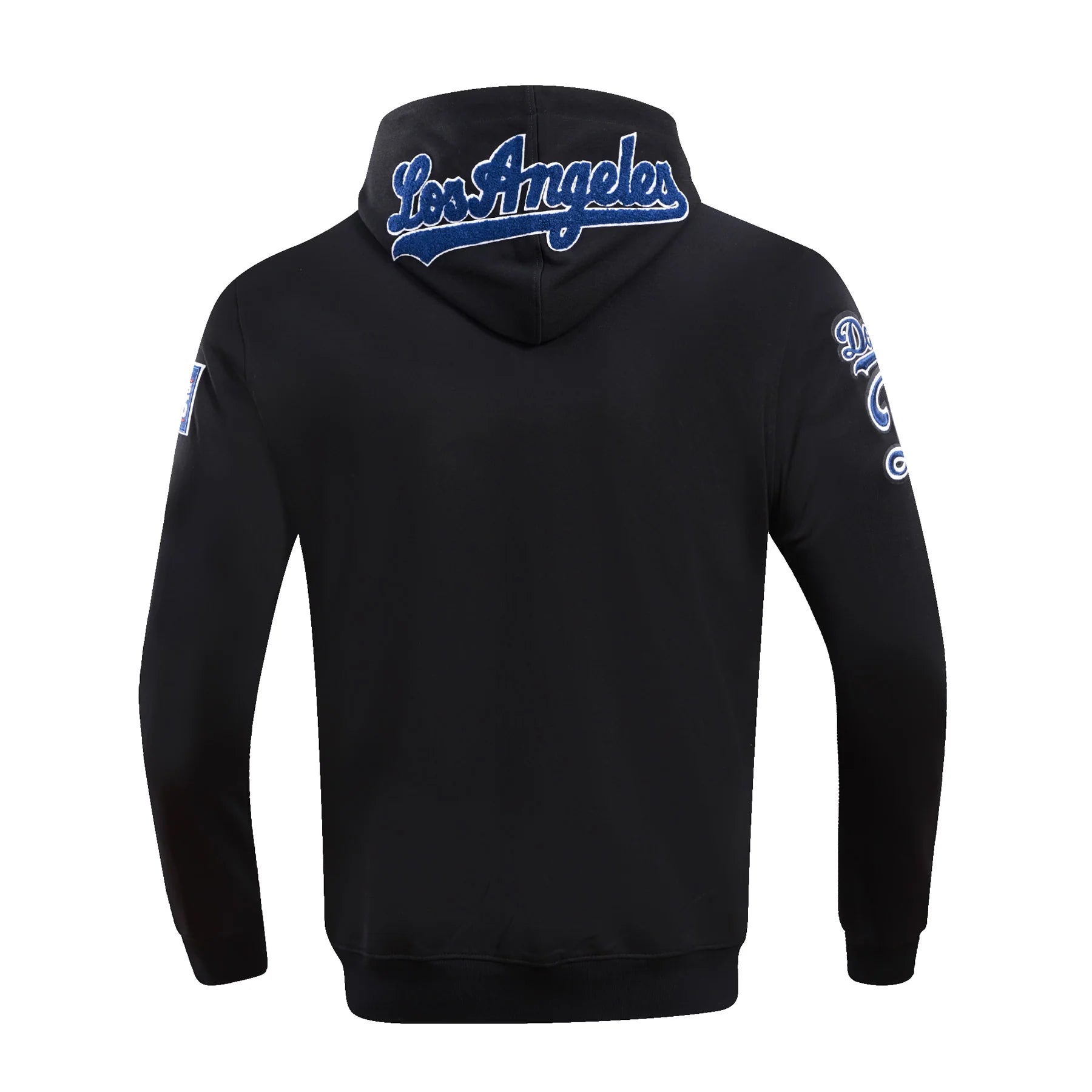 MLB LOS ANGELES DODGERS CLASSIC CHENILLE MEN'S FULL ZIP PULLOVER HOODIE