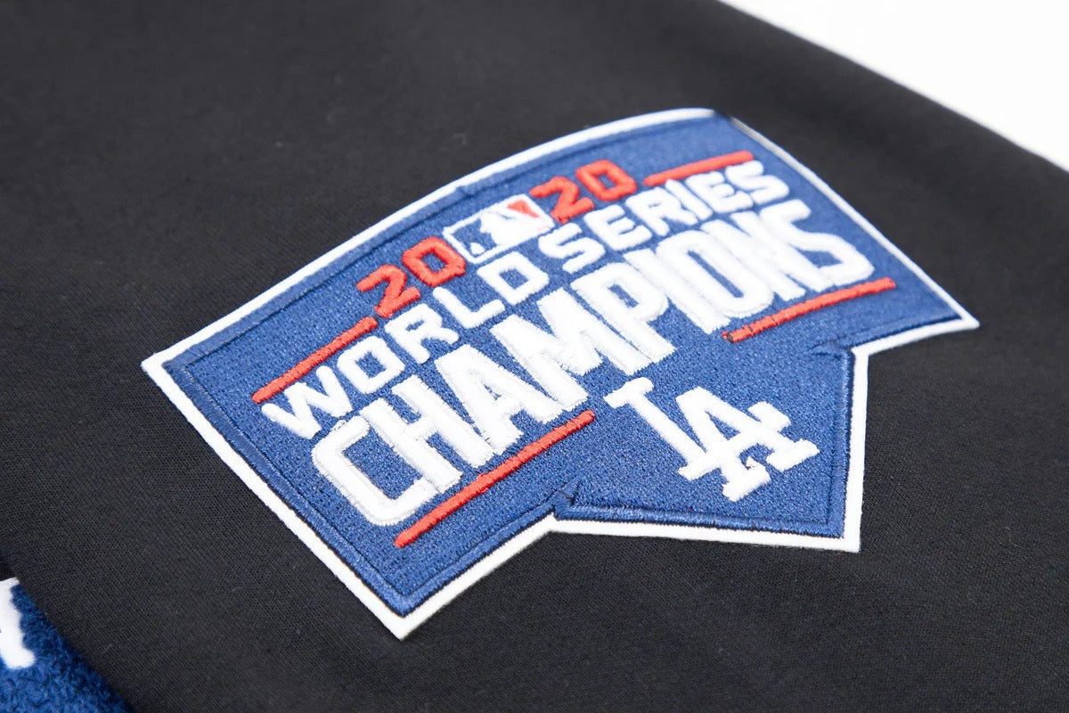 MLB LOS ANGELES DODGERS CLASSIC CHENILLE MEN'S FULL ZIP PULLOVER HOODIE