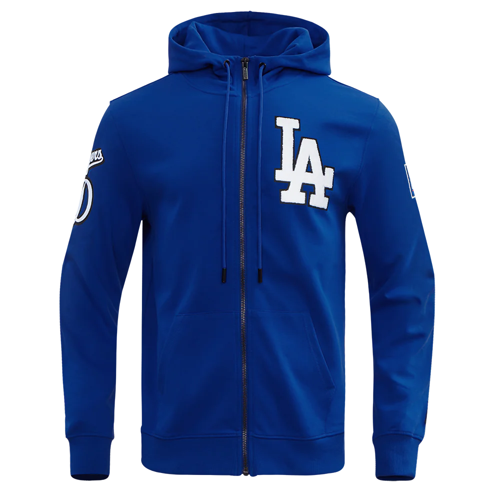 MLB LOS ANGELES DODGERS LOGO ZIPPER HOODIE