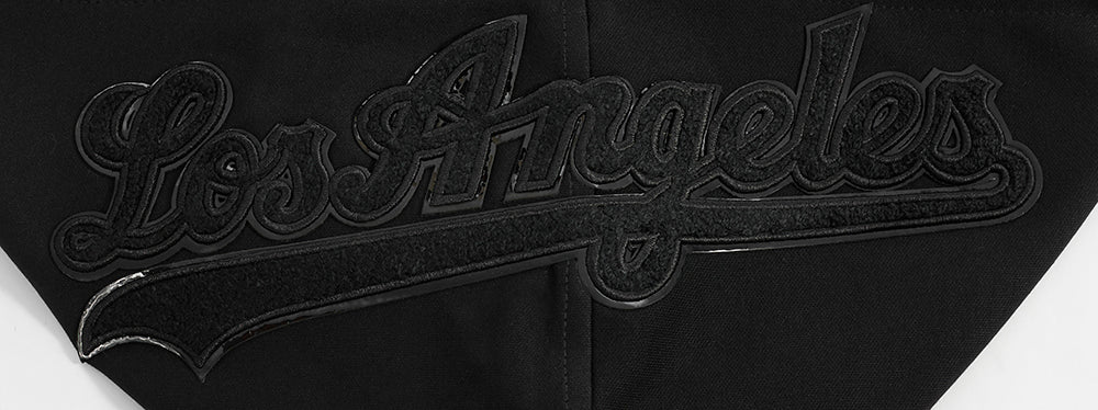 MLB LOS ANGELES DODGERS TRIPLE BLACK MEN'S ZIPPER HOODIE