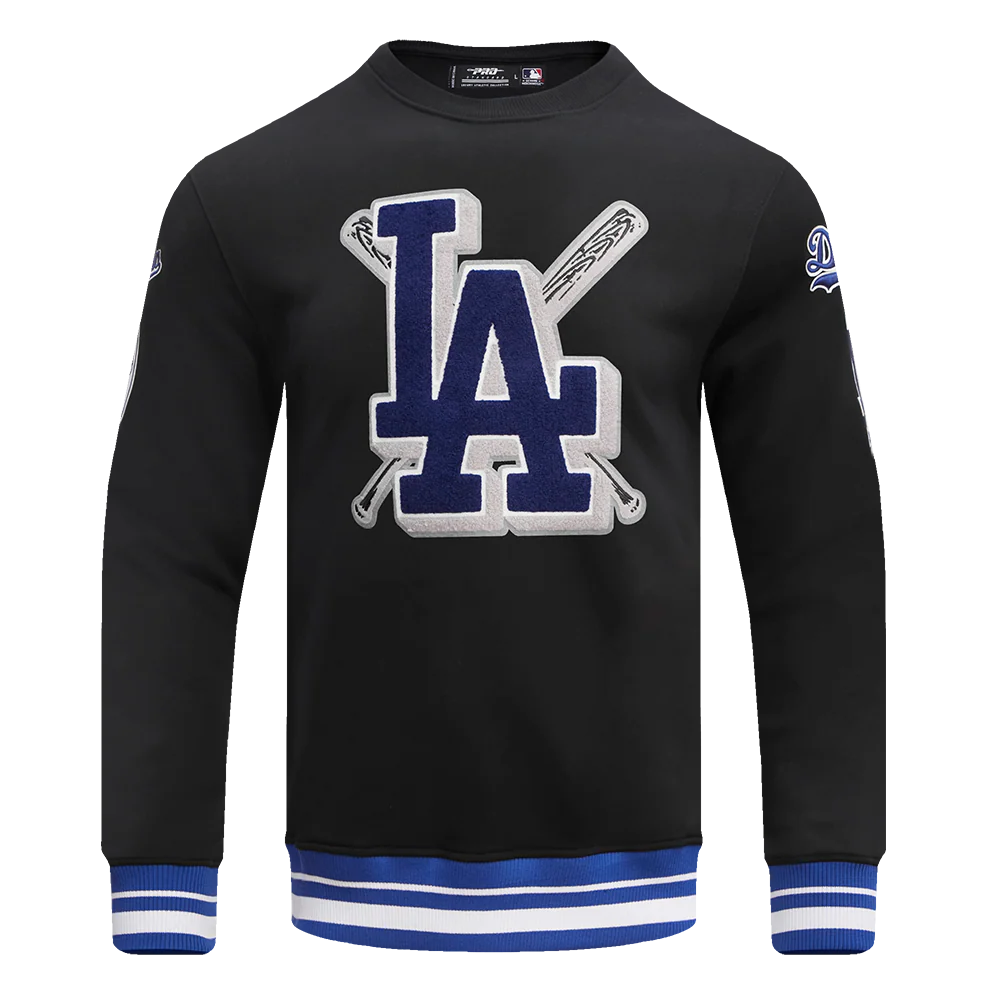 MLB LOS ANGELES DODGERS MASHUP MEN'S RIB CREWNECK