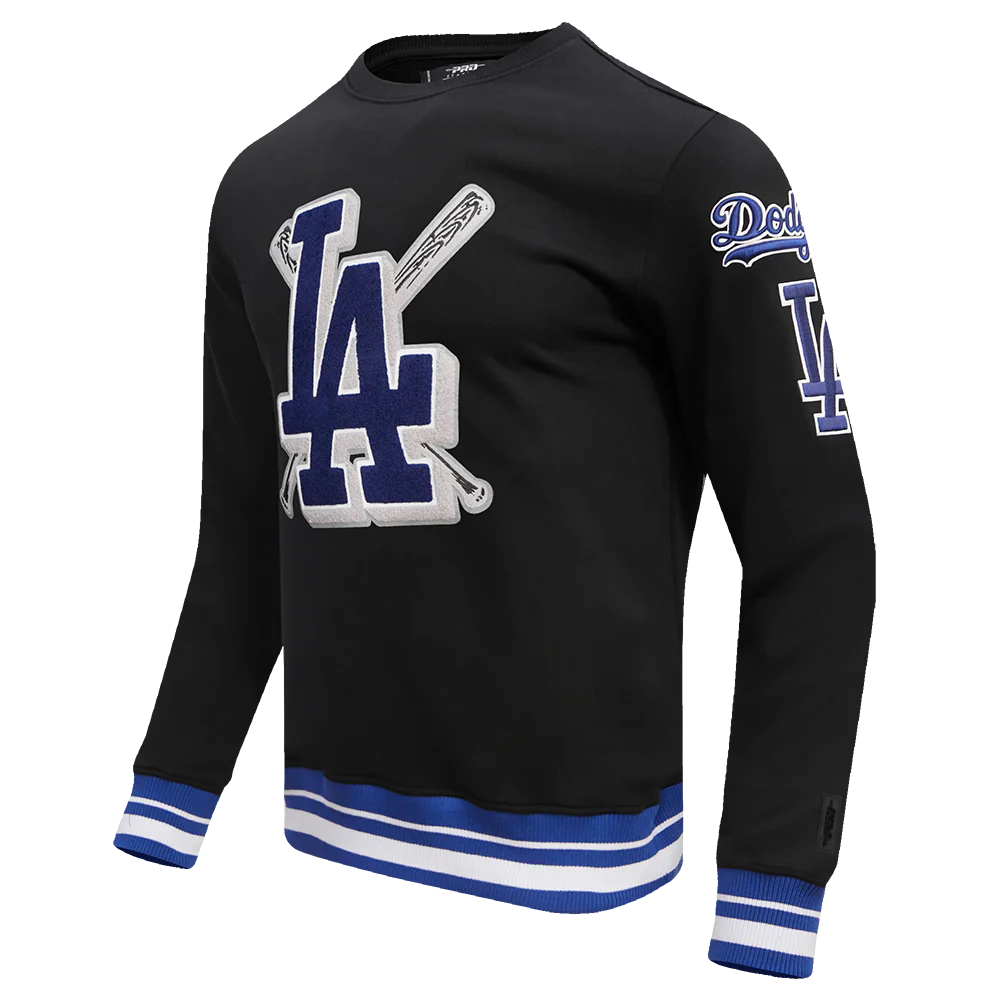 MLB LOS ANGELES DODGERS MASHUP MEN'S RIB CREWNECK