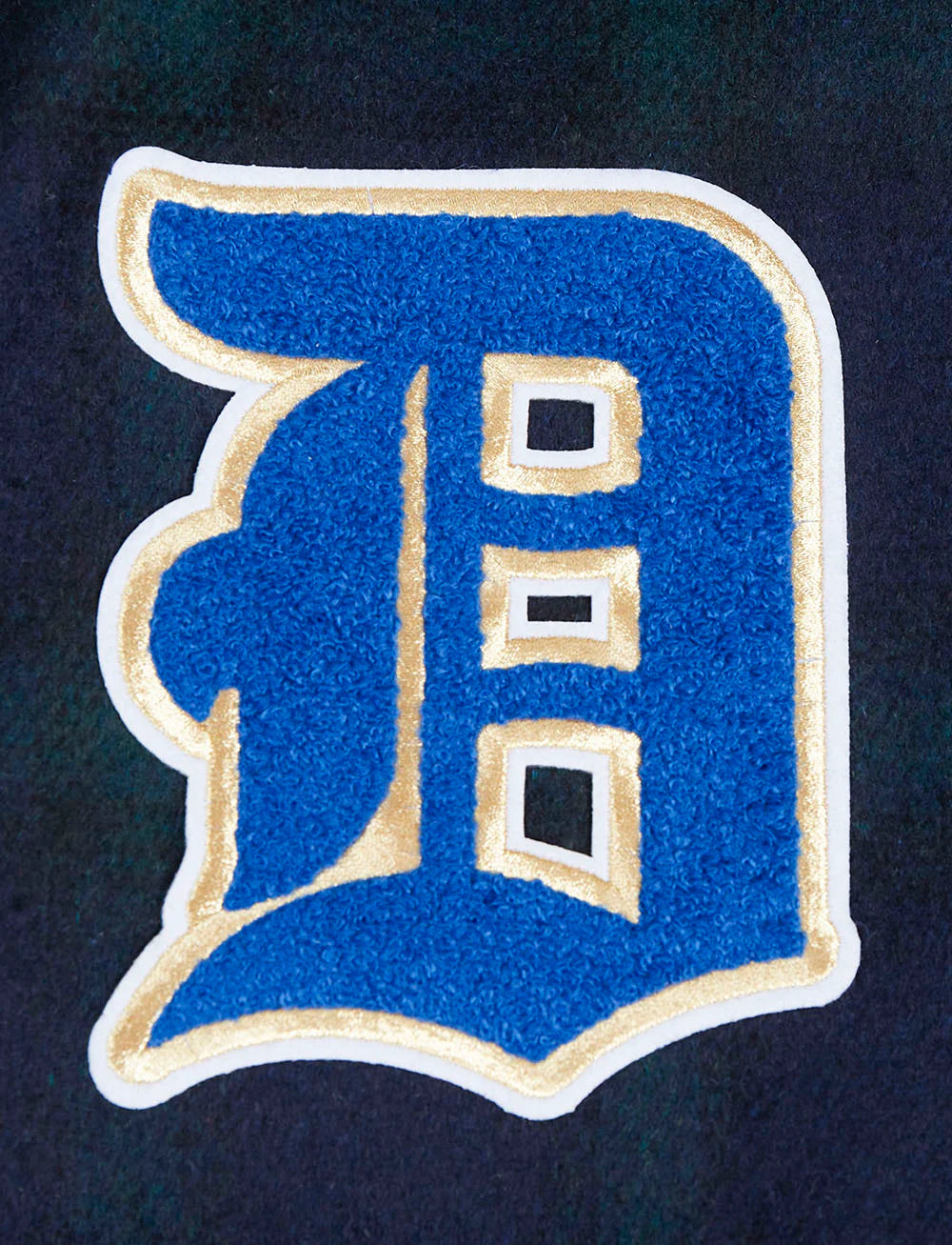 MLB LOS ANGELES DODGERS PRO PREP PLAID MEN'S WOOL VARSITY JACKET