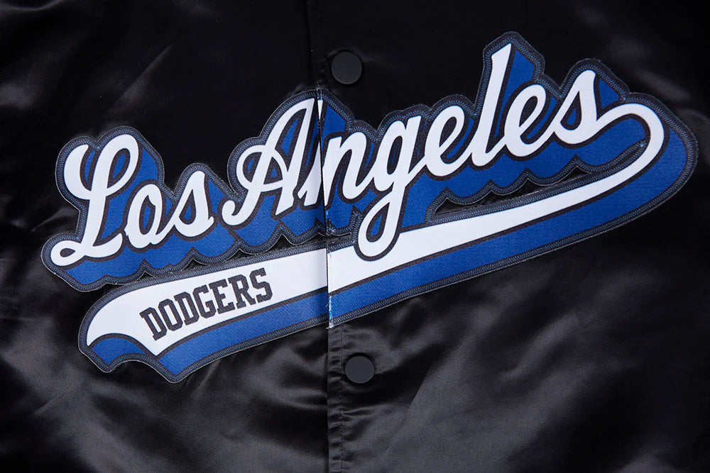 MLB LOS ANGELES DODGERS SCRIPT TAIL MEN'S SATIN JACKET