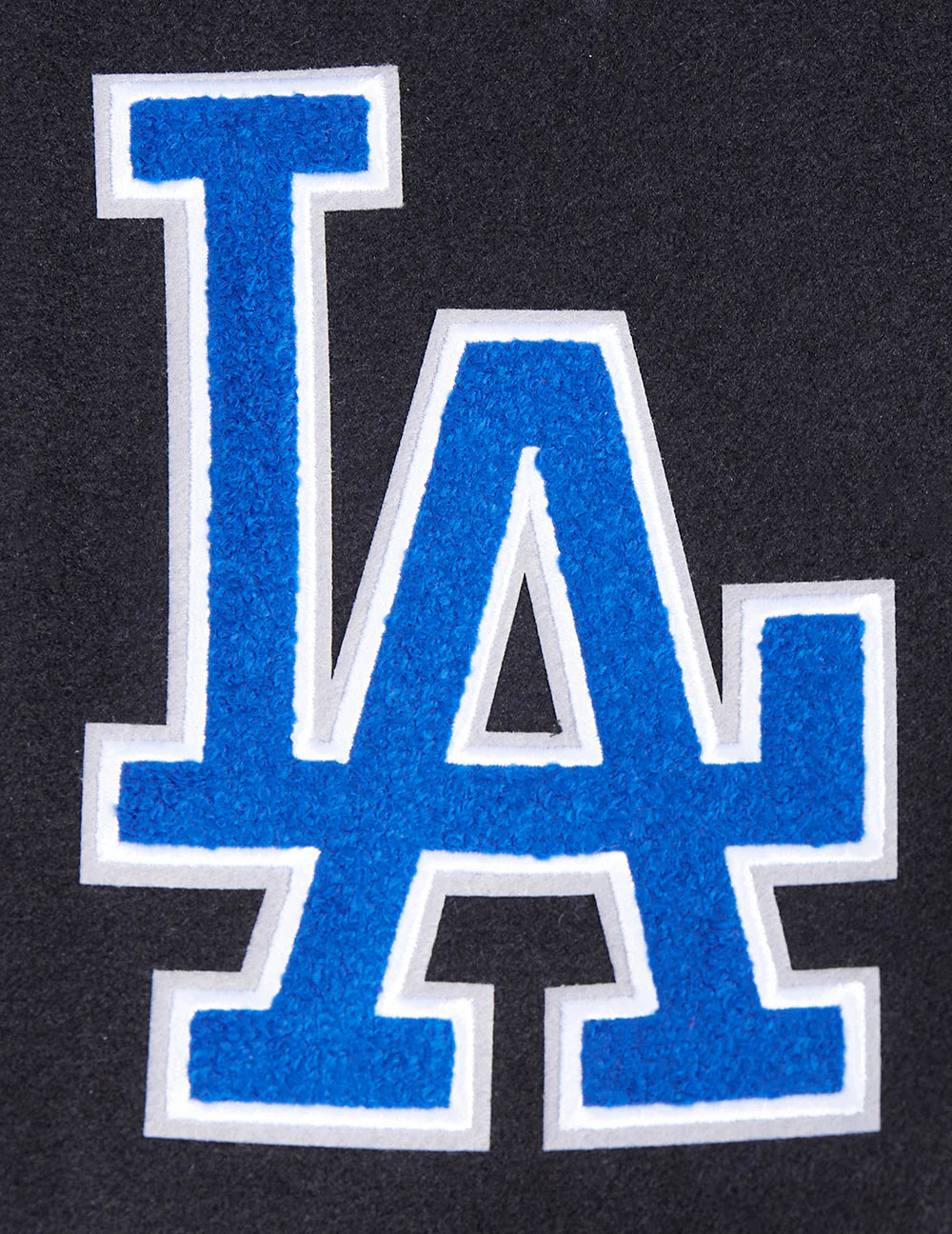 MLB LOS ANGELES DODGERS OLD ENGLISH MEN'S RIB WOOL VARSITY JACKET