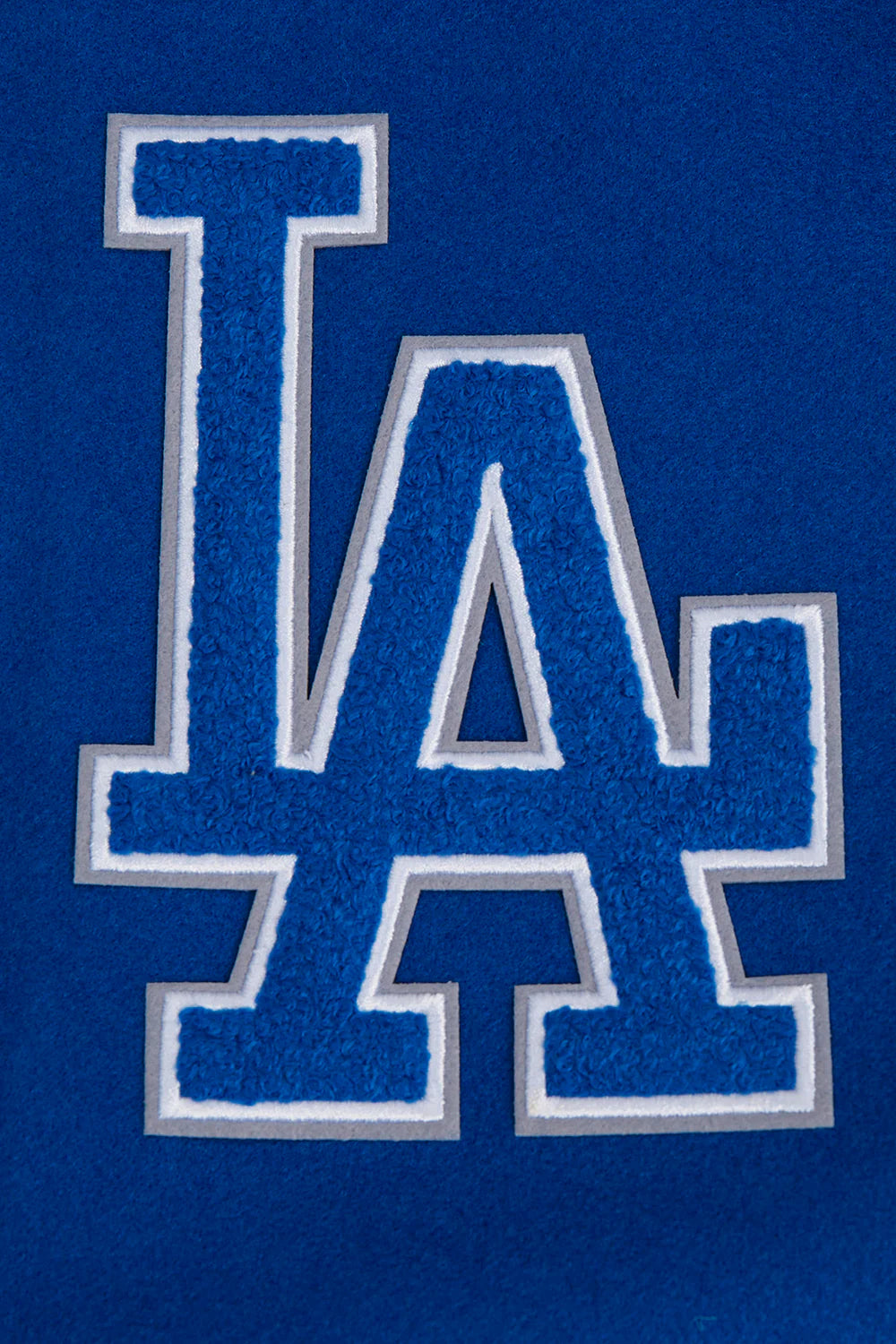 MLB LOS ANGELES DODGERS OLD ENGLISH MEN'S RIB WOOL VARSITY JACKET