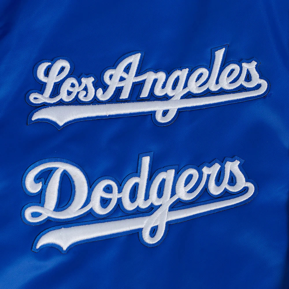 MLB LOS ANGELES DODGERS SUBLIMATED MEN'S SATIN JACKET-MIDNIGHT SKY