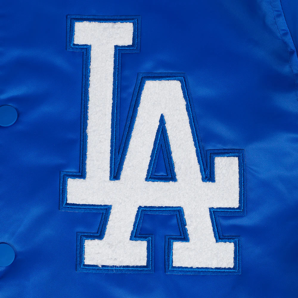 MLB LOS ANGELES DODGERS SUBLIMATED MEN'S SATIN JACKET-MIDNIGHT SKY