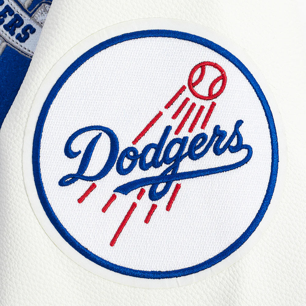 MLB LOS ANGELES DODGERS TEAM PENNANTS MEN'S RIB WOOL VARSITY JACKET