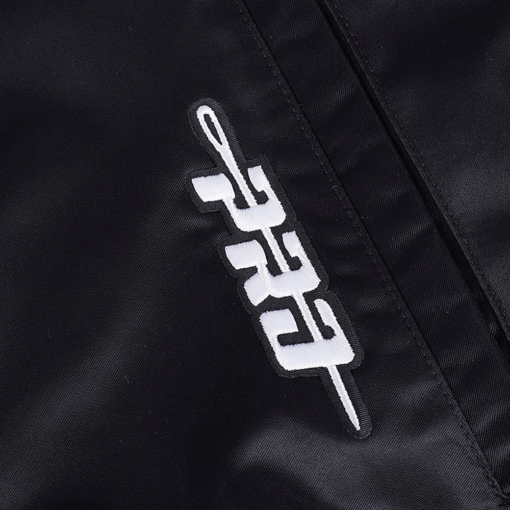 MLB LOS ANGELES DODGERS DIY PICK STITCH MEN'S RIB SATIN JACKET