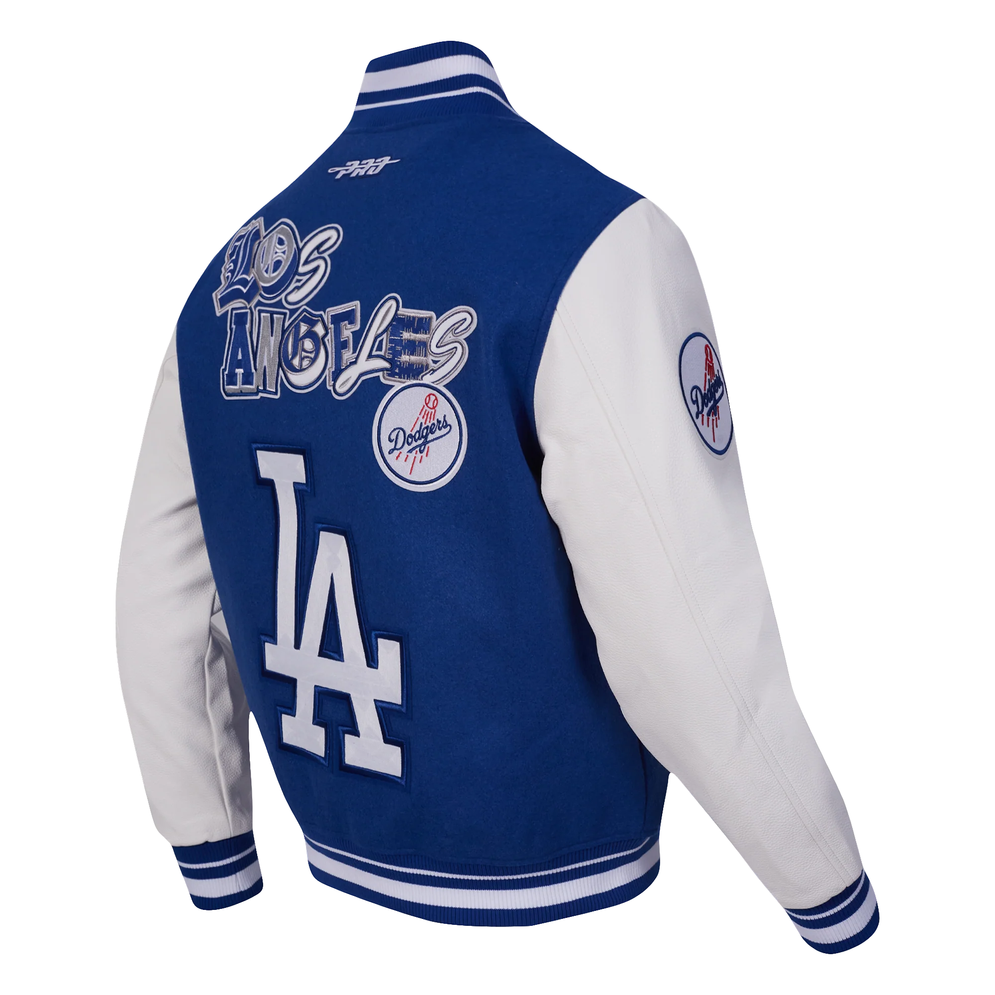 MLB LOS ANGELES DODGERS CITY RANSOM MEN'S RIB WOOL VARSITY JACKET