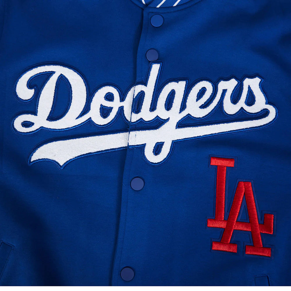 MLB LOS ANGELES DODGERS CURRENT LOGO PRO GAME DAY MEN'S DOUBLE KNIT JACKET