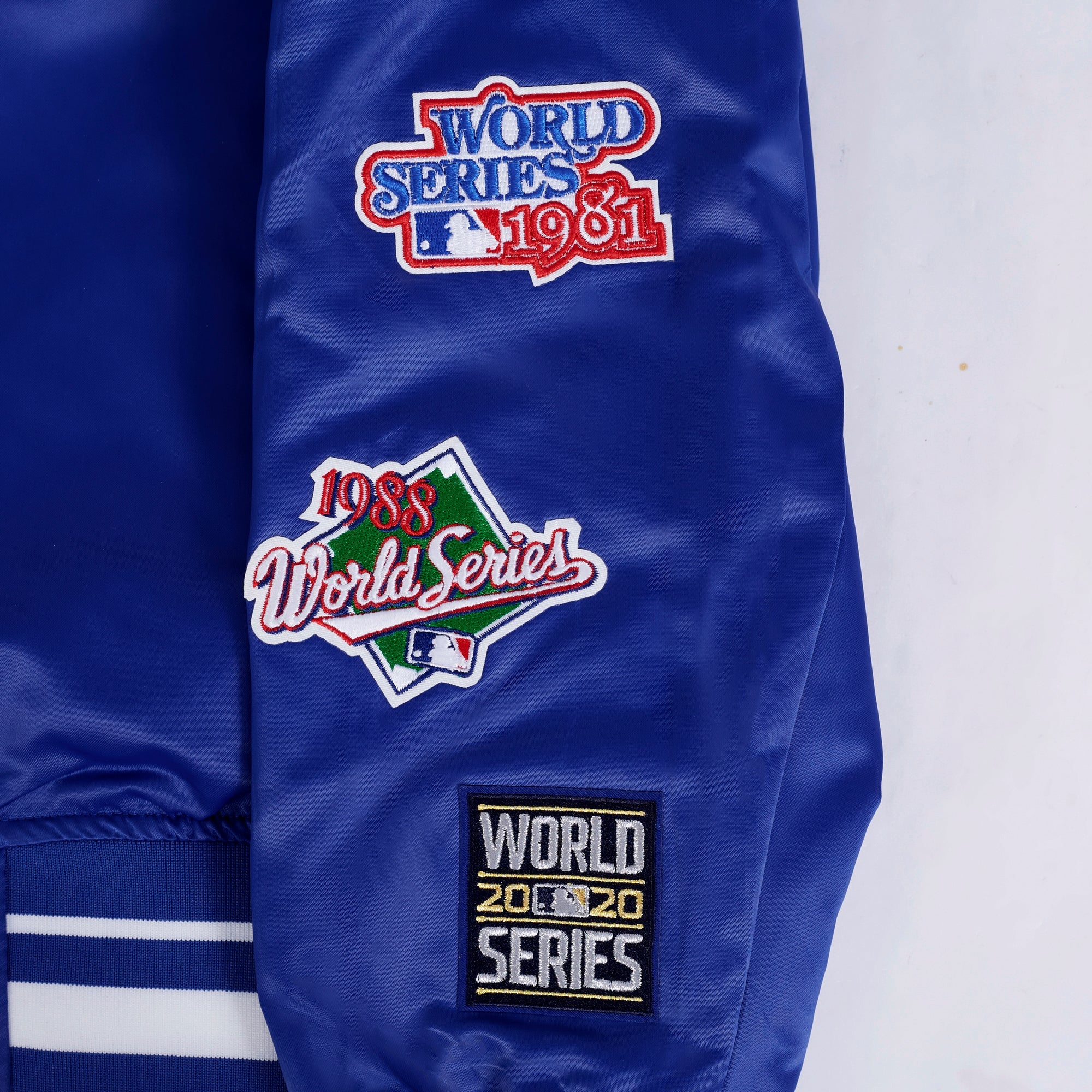 MLB LOS ANGELES DODGERS WORLD SERIES 2024 MEN'S RIB SATIN JACKET