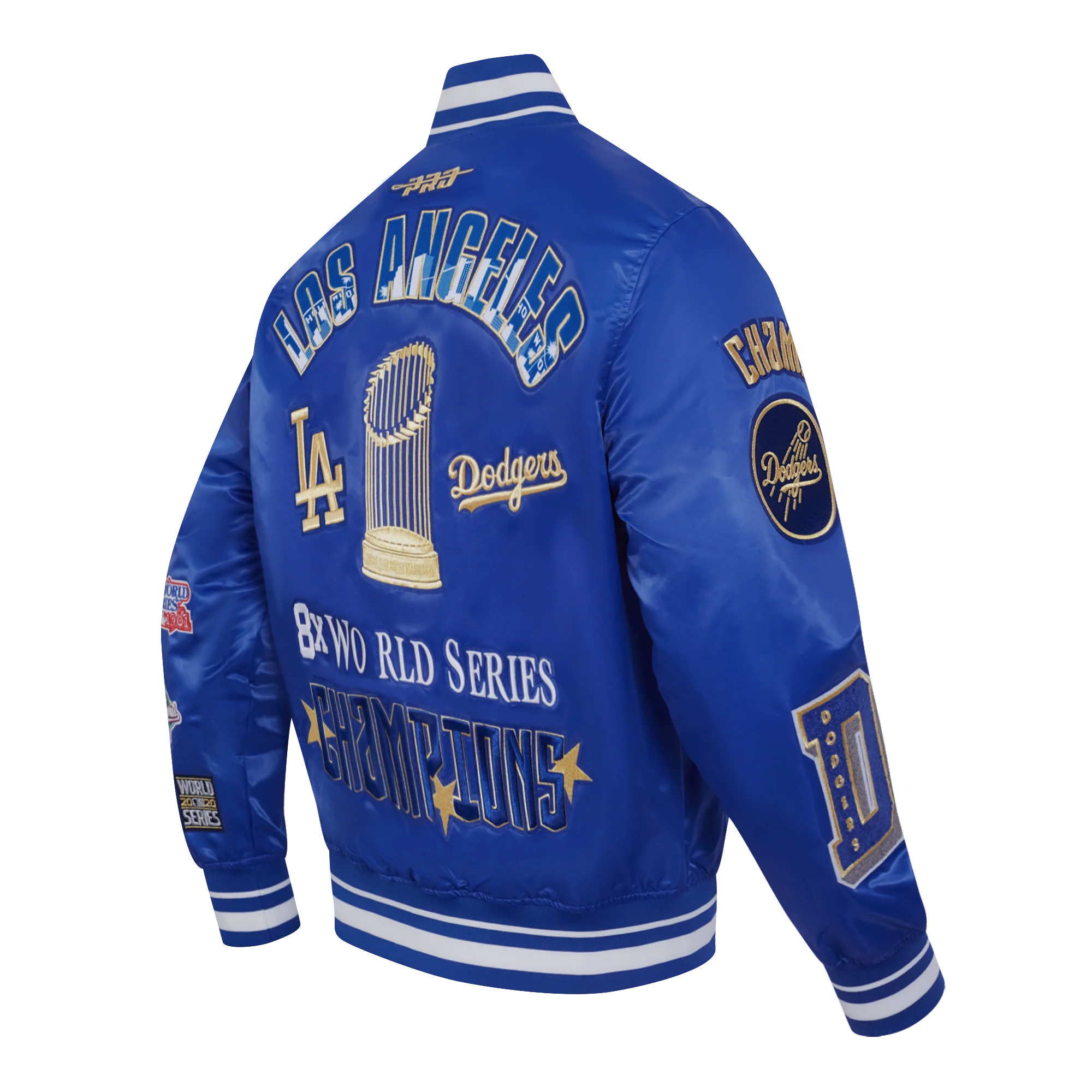 MLB LOS ANGELES DODGERS WORLD SERIES 2024 MEN'S RIB SATIN JACKET