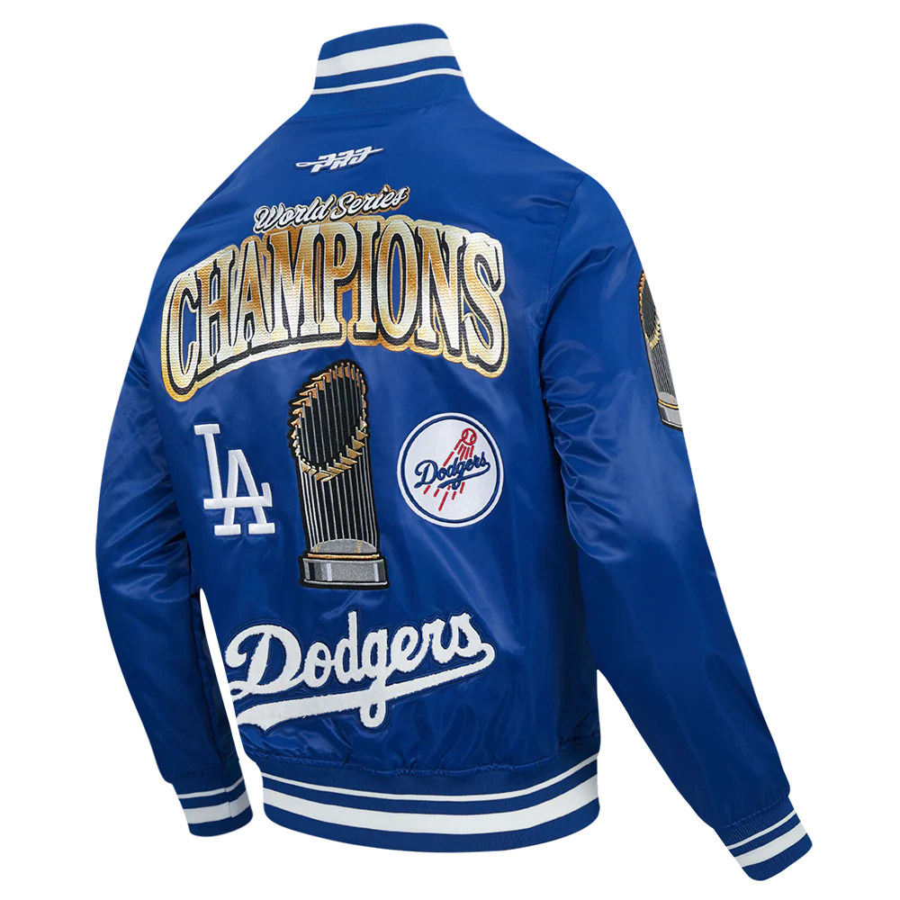 MLB LOS ANGELES DODGERS MLB WORLD SERIES 2025 PRO SATIN YD RIB JACKET