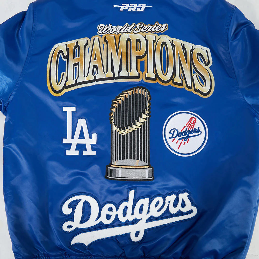 MLB LOS ANGELES DODGERS MLB WORLD SERIES 2025 PRO SATIN YD RIB JACKET